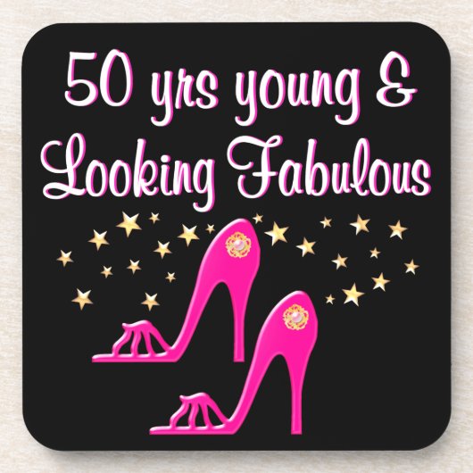 50 EN FANTASTISCHE SCHOENENKONINGIN ONDERZETTER (Voorkant)