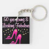 50 EN FANTASTISCHE SCHOENENKONINGIN SLEUTELHANGER (Achterkant)