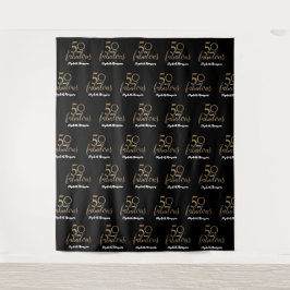 50 en fantastische Stap en Herhaal 50ste verjaarda Wandkleed