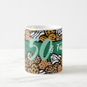 50 en fantastische stijlvolle Emerald Animal Print Koffiemok (Center)