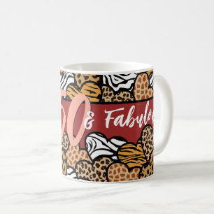 50 en fantastische stijlvolle Red Animal Print Hea Koffiemok