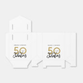 50 en fantastische verjaardag bedankdoosjes (Uitgevouwen)