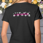 50 en fantastische verjaardag Bloemen Wit Roze Cus T-shirt