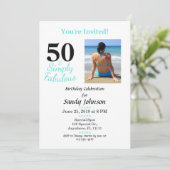 50 en fantastische verjaardag gewoon Schattige Kaart (Staand voorkant)