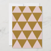 50 en fantastische verjaardag roze gouden botanisc kaart (Achterkant)