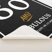 50 en fantastische verjaardag Sherpa Blanket Sherpa Deken (3/4)