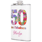 50 en fantastische verjaardagsfeestje moderne kolf heupfles (Links)