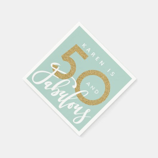 50 en fantastische verjaardagsfeestje servetten (Hoek)