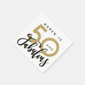 50 en fantastische verjaardagsfeestje servetten (Hoek)