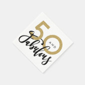 50 en fantastische verjaardagsfeestje servetten (Hoek)