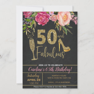 50 en fantastische volwassen vrouw verjaardag uitn kaart