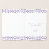 50 en fantastische zilveren verjaardagshart gepers folie kaarten (Binnen)