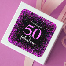 50 en fantastische zwarte hot pink scriptnaam Spar