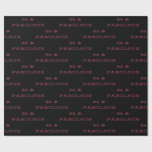 50 en feestdag cadeaupapier (Vlak)