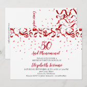50 en fenomenale verjaardag kaart (Voorkant / Achterkant)