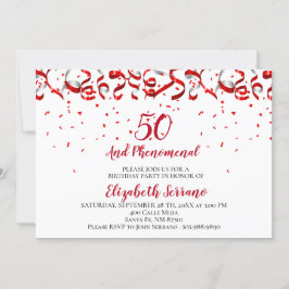 50 en fenomenale verjaardag kaart