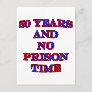 50 en geen gevangenisstraf briefkaart