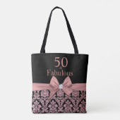 50 en geweldig | 50e verjaardag tote bag (Achterkant)