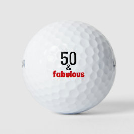 50 en geweldig | 50ste verjaardag golfballen