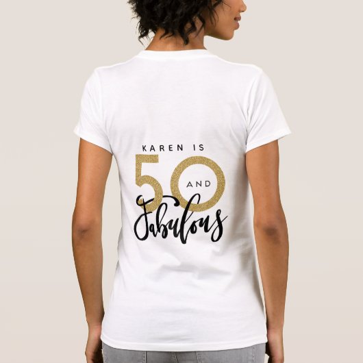 50 en geweldig aan shirt (Achterkant)