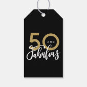 50 en geweldig cadeaulabel (Achterkant)