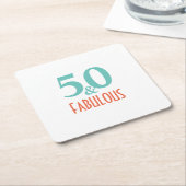 50 en geweldig kartonnen onderzetters (Schuin)