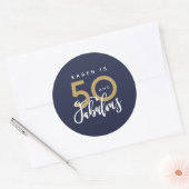 50 en geweldig ronde sticker (Envelop)
