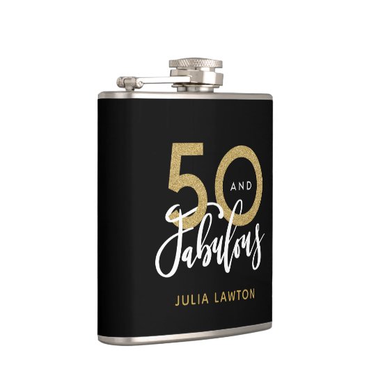 50 en geweldig stijlvol feest  heupfles (Rechts)