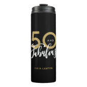 50 en geweldig stijlvol feest  thermosbeker (Voorkant)