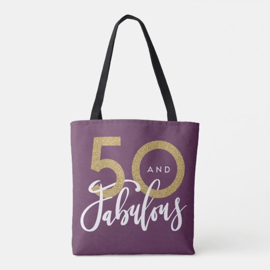 50 en geweldig tote bag (Achterkant)