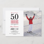 50 en geweldig | Uitnodiging voor 50e verjaardag (Voorkant)