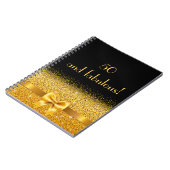 50 en geweldig zwart goudguestbook notitieboek (Linkerzijde)