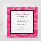 50 en geweldige Birthday Invitation Kaart (Achterkant)
