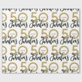 50 en geweldige cadeauomslag cadeaupapier (Vlak)