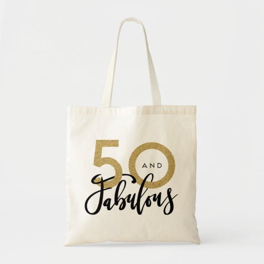 50 en geweldige canvas tas (Voorkant)