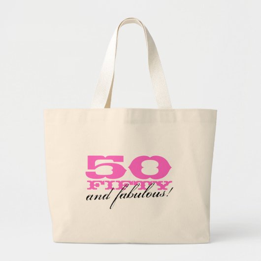 50 en geweldige canvas tas voor de 50e verjaardag (Voorkant)