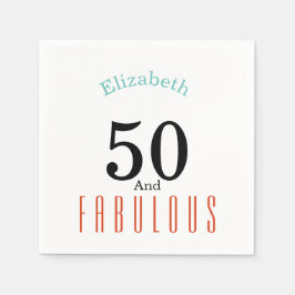 50 en geweldige verjaardagsartikelen servet