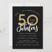 50 en geweldige verrassende uitnodiging voor verja (Voorkant)