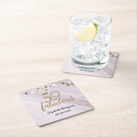 50 en geweldige waterverf- en goudberoertes op maa kartonnen onderzetters (Insitu)