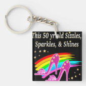 50 EN GLAMOUREUS SLEUTELHANGER (Voorkant)