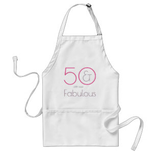 50. en het Apron van de Fabulous Birthday Standaard Schort