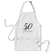 50. en het Apron van de Fabulous Birthday