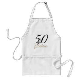50. en het Apron van de Fabulous Birthday Standaard Schort