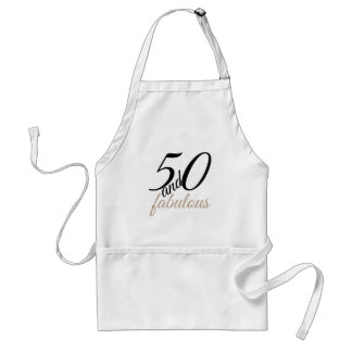 50. en het Apron van de Fabulous Birthday Standaard Schort
