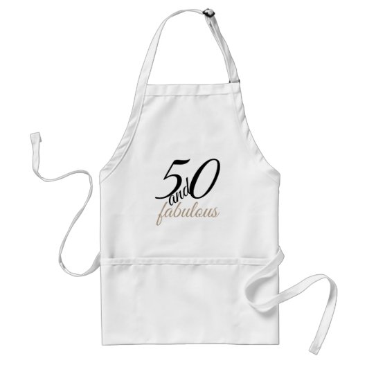 50. en het Apron van de Fabulous Birthday Standaard Schort (Voorkant)