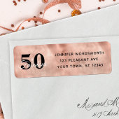 50 en het etiket van de goudglam van de Fabulous R