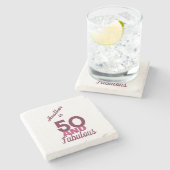 50 en het prachtige stenen Onderzetter (Zijkant)