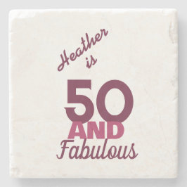 50 en het prachtige stenen Onderzetter