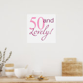 50 en liefdevolle Birthday Gifts Poster (Keuken)