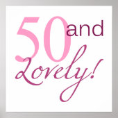50 en liefdevolle Birthday Gifts Poster (Voorkant)